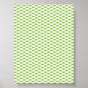 Affiche Ensemble de dossiers verts botaniques