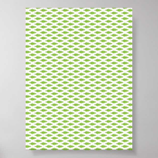 Affiche Ensemble de dossiers verts botaniques (Devant)