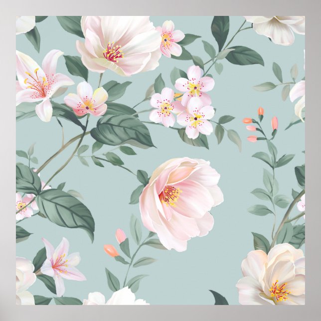 Affiche ensemble de haute qualité de divers flux aquarelle (Devant)