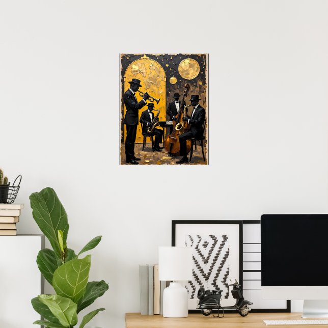 Affiche Ensemble de Jazz de Minuit (Bureau à domicile)