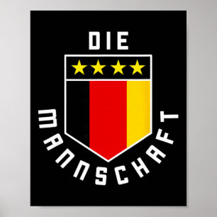 Affiche Ensemble de maillot de football de drapeau nationa