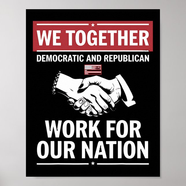 Affiche Ensemble Démocratique Et Républicain Travaillent P (Devant)