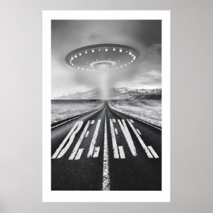 Affiche Ensemble d'impression d'art UFO Conceptions de sou