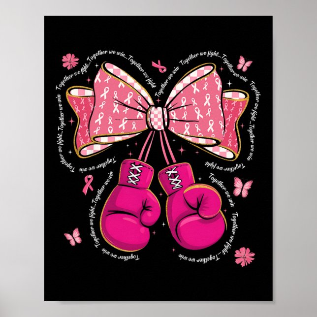 Affiche Ensemble Nous Combattons Nous Gagnons Gants De Box (Devant)