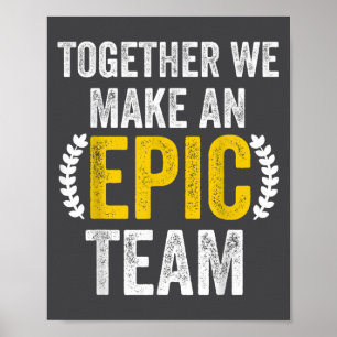 Affiche Ensemble nous faisons une équipe Ec - Super collèg