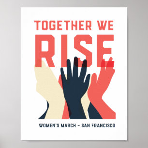 Affiche Ensemble, nous levons l'affiche de la FMSF 1