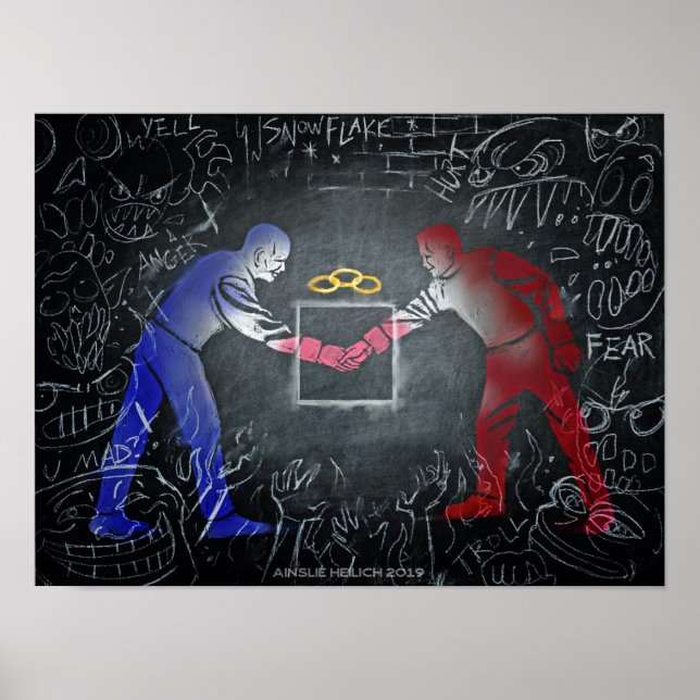 Affiche Ensemble, où le monde est coupé (Devant)