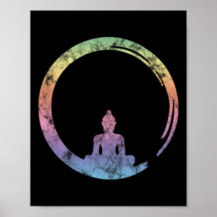 Affiche Enso, Zen, Cercle, Symbole Bouddhisme Bouddha Médi