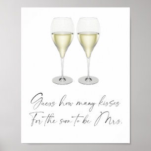 Affiche Enterrement de vie de jeune fille au champagne - j
