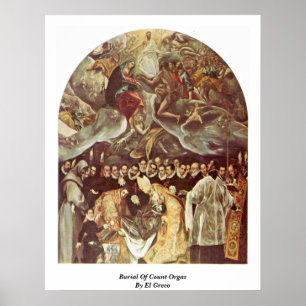 Affiche Enterrement Du Comte D'Orgaz Par El Greco