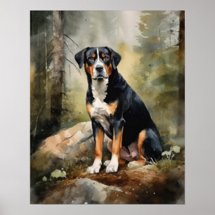Affiche Entlebucher Mountain Dog Art Imprimer l'affiche