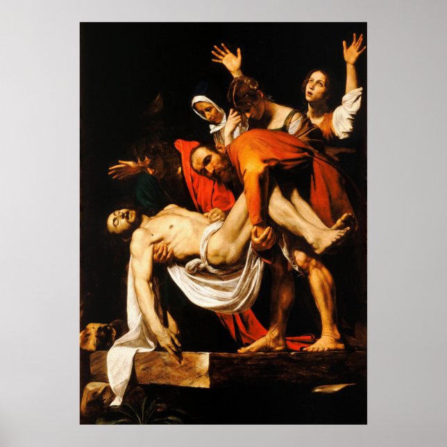 Affiche Entombe du Christ - Caravaggio (Devant)