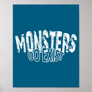 Affiche Entraînement à l'existence des monstres Rétro Fer