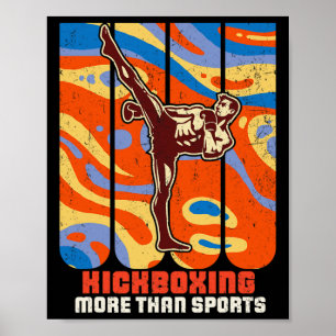 Affiche Entraînement d'arts martiaux Karaté Kickboxing Tae