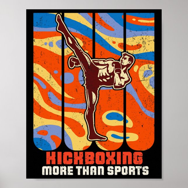 Affiche Entraînement d'arts martiaux Karaté Kickboxing Tae (Devant)