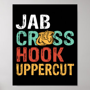 Affiche Entraînement de boxeur de Jab Cross Hook Uppercut