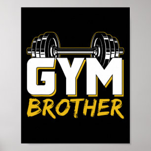 Affiche Entraînement de frère de gym Fitness Workout Muscu
