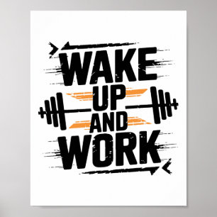 Affiche Entraînement de gym drôle Fitness Musculation Spor