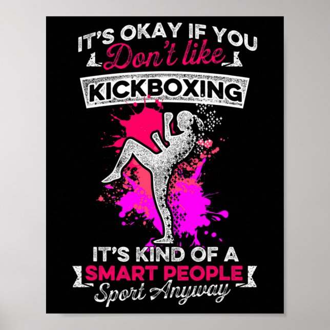 Affiche Entraînement de kick-boxing comme kick-boxing (Devant)