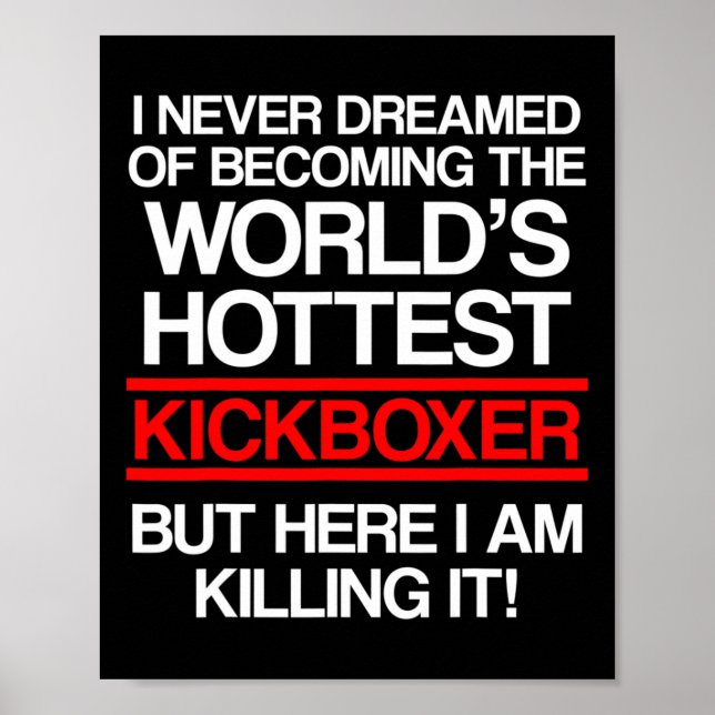Affiche Entraînement de kick-boxing rêvé Kick Boxing  (Devant)