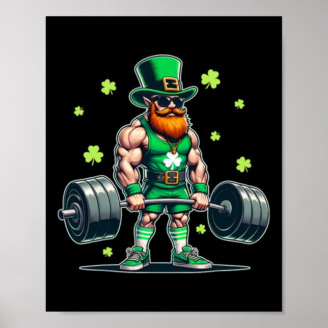 Affiche Entraînement de la Saint-Patrick Haltérophilie Sai (Devant)