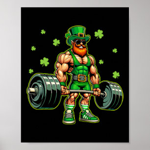 Affiche Entraînement de la Saint-Patrick Musculation Saint