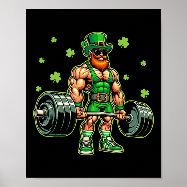 Affiche Entraînement de la Saint-Patrick Musculation Saint (Devant)