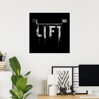 Affiche Entraînement de levage de poids musculation gymnas