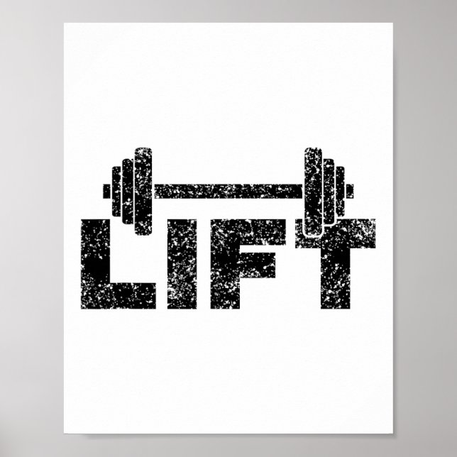 Affiche Entraînement de levage Haltérophilie Gym 1  (Devant)