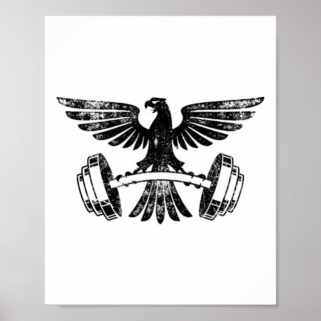Affiche Entraînement de musculation avec haltères à domici (Devant)