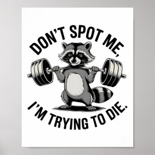 Affiche Entraînement de musculation Ne me repérez pas, j'e