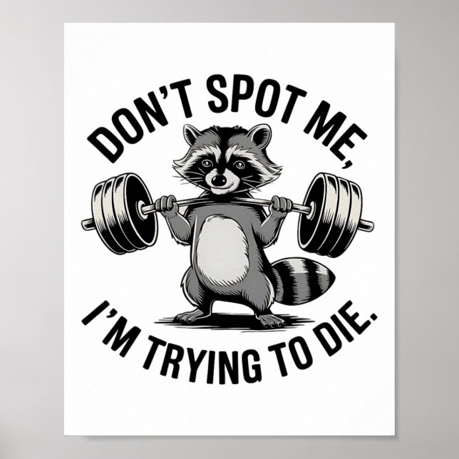 Affiche Entraînement de musculation Ne me repérez pas, j'e (Devant)