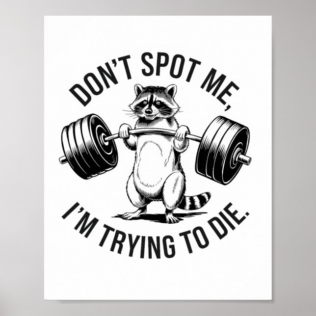 Affiche Entraînement de musculation Ne me repérez pas, j'e (Devant)