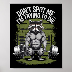 Affiche Entraînement de musculation Ne me repérez pas, j'e