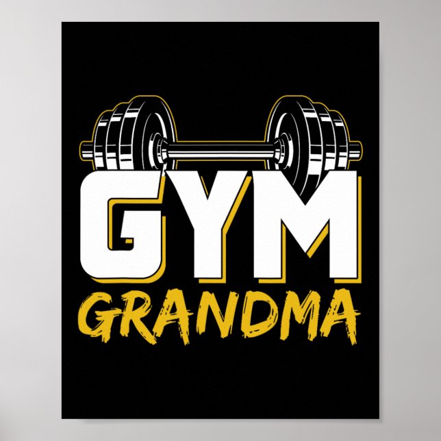 Affiche Entraînement de musculation pour grand-mère de sal (Devant)