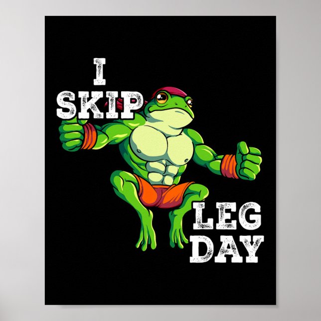 Affiche Entraînement de poids de gymnastique I Skip Leg Da (Devant)