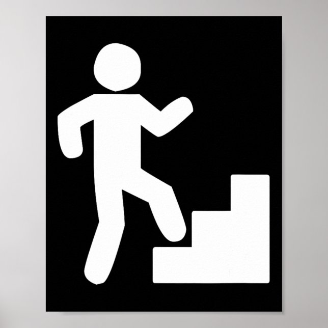 Affiche Entraînement hommage à la montée d'escaliers  (Devant)