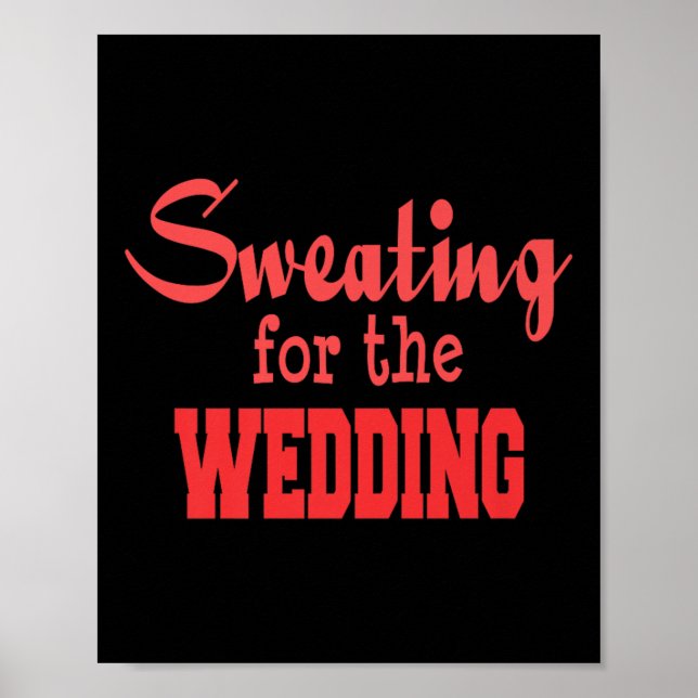 Affiche Entraînement Mariage amusant Premium - Mariage de  (Devant)