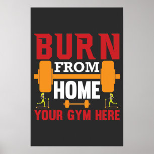 Affiche Entraînement Motivant à la Maison