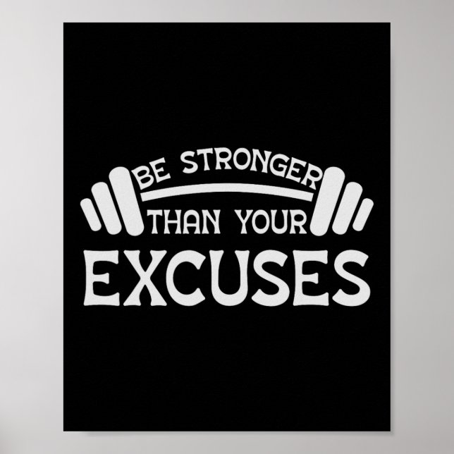 Affiche Entraînement Motivationnel Et Citation De Gym W (Devant)