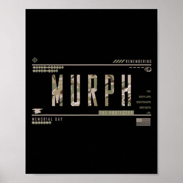 Affiche Entraînement Murph de la journée du souvenir wod m (Devant)