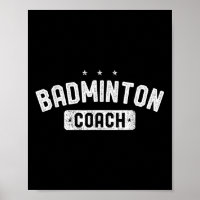 Entraîneur de badminton Badminton vintage