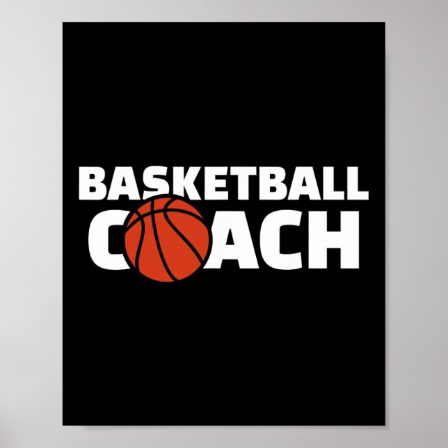 Affiche Entraîneur de basket-ball (Devant)