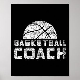Affiche Entraîneur de basket-ball Entraîneur de basket-bal