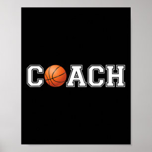 Affiche Entraîneur De Basketball Coach De Sport Personnel 