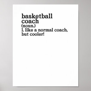 Affiche Entraîneur De Basketball Comme Un Entraîneur Norma