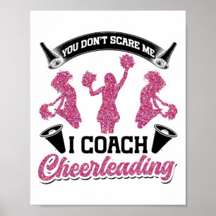 Affiche Entraîneur de Cheer Cheerleading Vous ne me faites