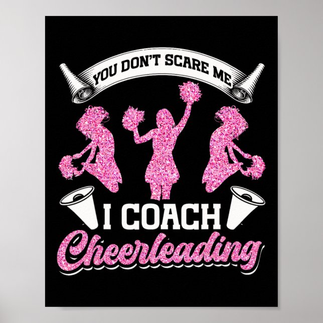 Affiche Entraîneur de Cheer Cheerleading Vous ne me faites (Devant)