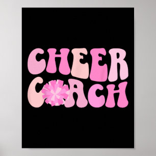 Affiche Entraîneur de cheer Groovy Entraîneur de cheerlead