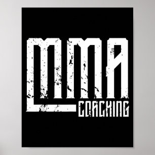Affiche Entraîneur de coach de MMA Professeur